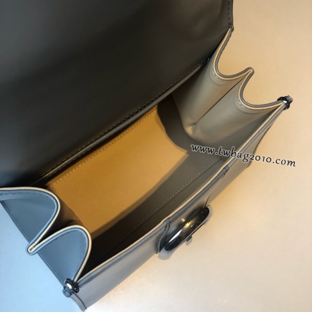 Delvaux頂級原單Brillant box皮雙環白色手提女包 德爾沃專櫃經典款Brillant PM包袋 bxs1121